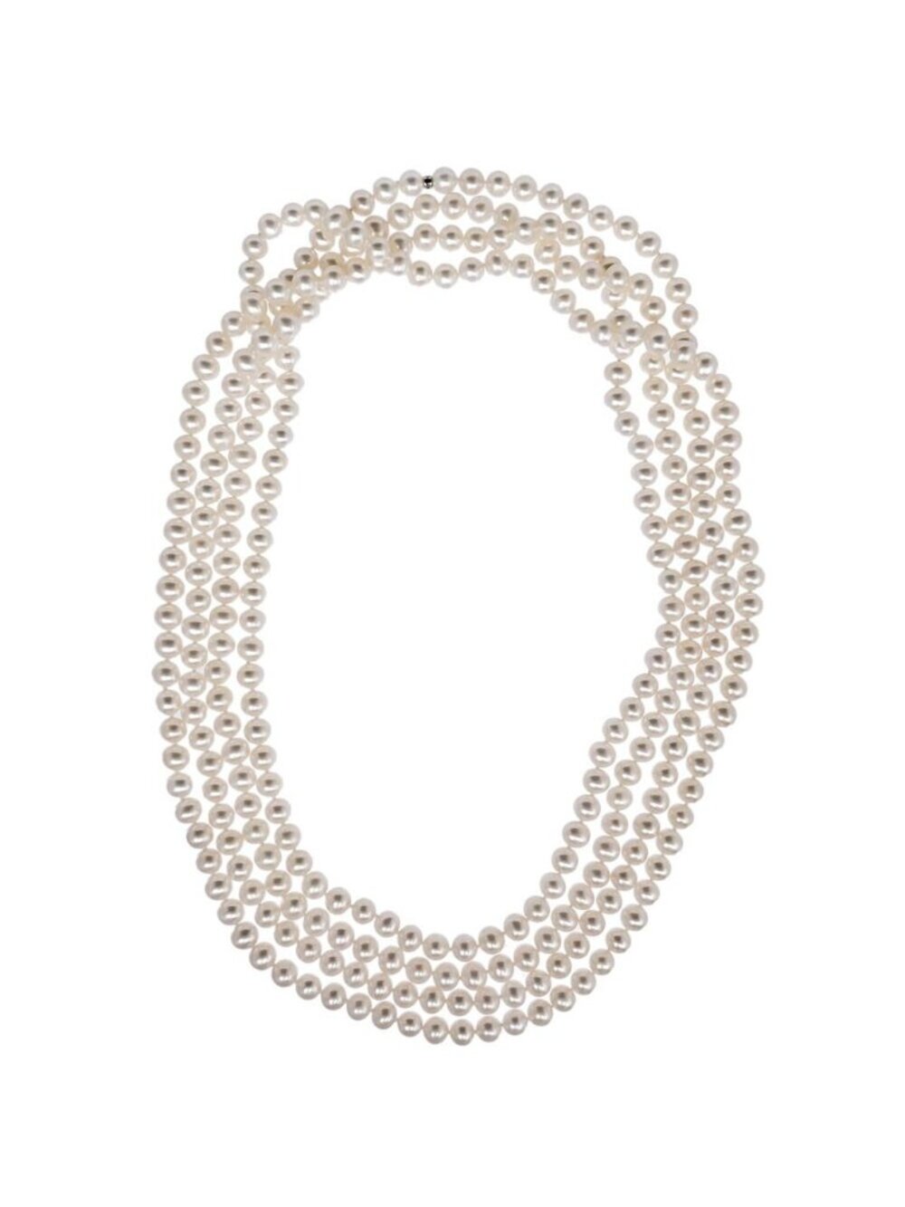 Tiffany & Co Long Pearl Necklace 248 Silver HardWear